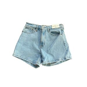 Abercrombie & Fitch Women's Medium Wash The 4" Mom High Rise Jean Short Size 4